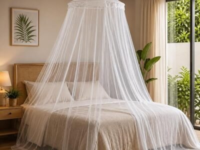 Genérico Mosquitera Dosel para Cama, Blanca, 60x270x1050 cm, Red Colgante Ligera y Transpirable, Protección contra Insectos